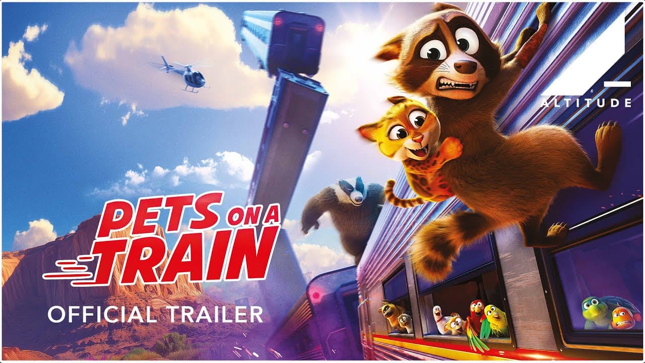 Pets on a Train trailer